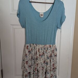 Rods Western Palace Blue Floral Women's Dress